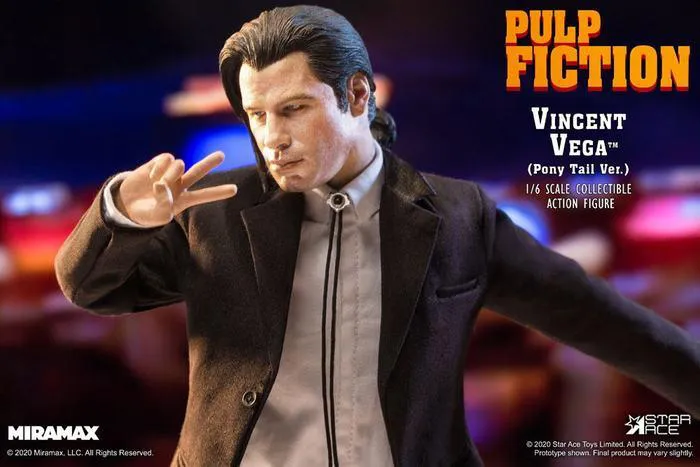 PULP FICTION - Vincent Vega 2.0 Pony Tail Deluxe Ver. 1/6 Action Figure 12"