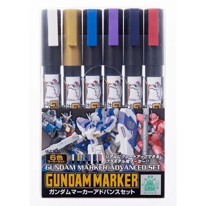 MODEL KIT ACCESSORI - Gundam Marker Advanced Set (6pcs)