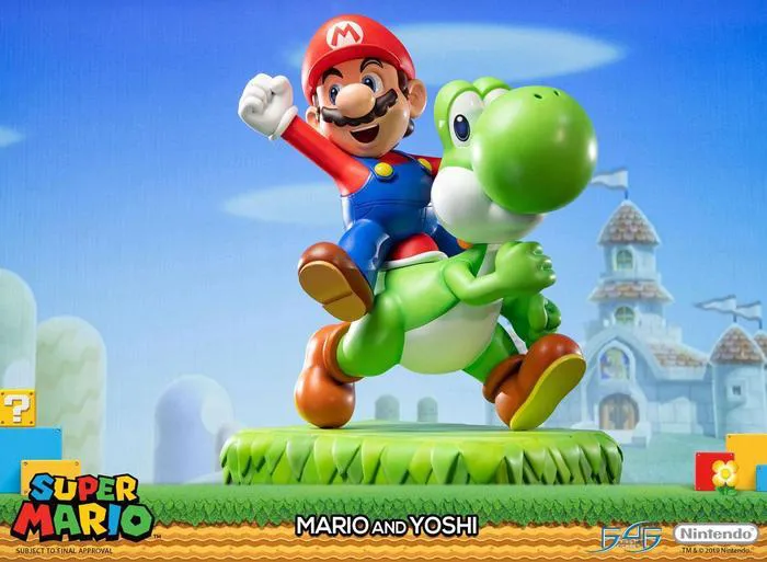 SUPER MARIO - Mario & Yoshi Polystone Statue