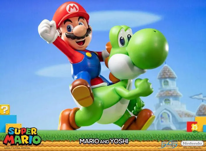 SUPER MARIO - Mario & Yoshi Polystone Statue
