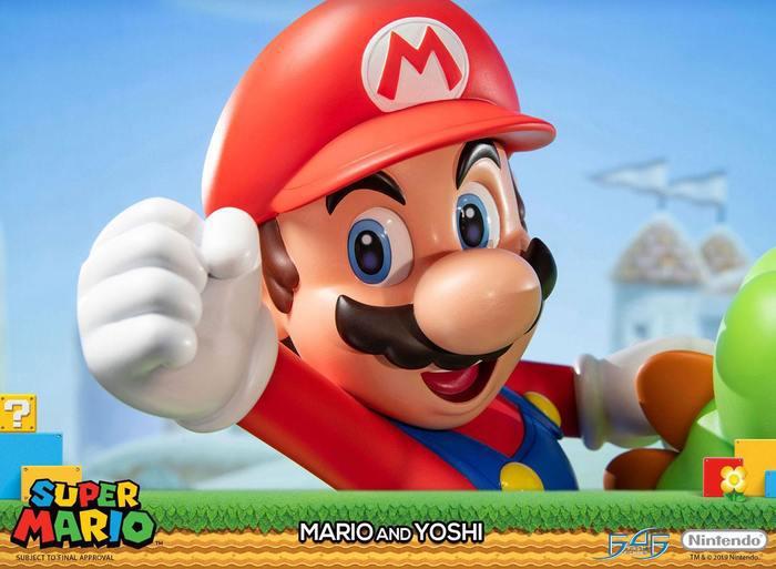 SUPER MARIO - Mario & Yoshi Polystone Statue