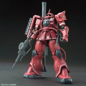 GUNDAM - MS-06S Zaku II Principality of Zeon Char Aznable's Mobile Suit Red Comet Ver. Model Kit HGGO # 024