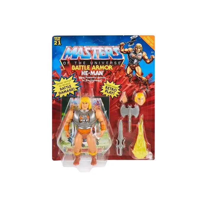 MASTERS OF THE UNIVERSE - Origins - He-Man Battle Armor Deluxe Action Figure