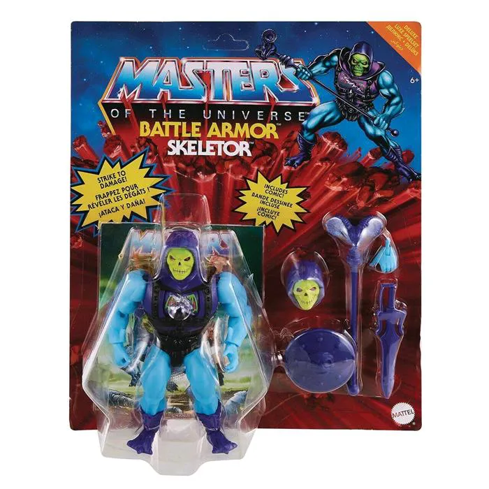 MASTERS OF THE UNIVERSE - Origins - Skeletor Battle Armor Deluxe Action Figure