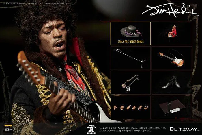 JIMI HENDRIX - Jimi Hendrix 1/6 Action Figure 12"