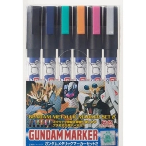 MODEL KIT ACCESSORI - Gundam Metallic Marker Set 2 (6pcs)