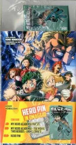 HERO PACK: MY HERO ACADEMIA 27+THE MOVIE TWO HEROES ANIME COMICS+HERO PIN