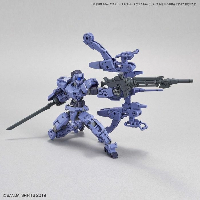 GUNDAM 30MM / 30 MINUTES MISSIONS - 1/144 Exa Vehicle Space Craft Ver. Purple Model Kit # EV07