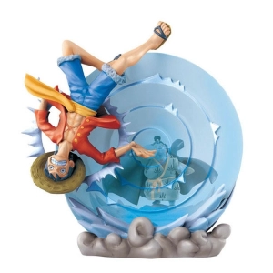 ONE PIECE - Log Box Mayhem of Fishman Island Arc - Jinbei & Monkey D. Luffy Pvc Figure
