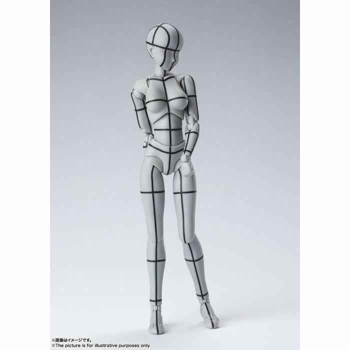 BODY-CHAN - Woman Wireframe Gray Color Ver. S.H. Figuarts Action Figure
