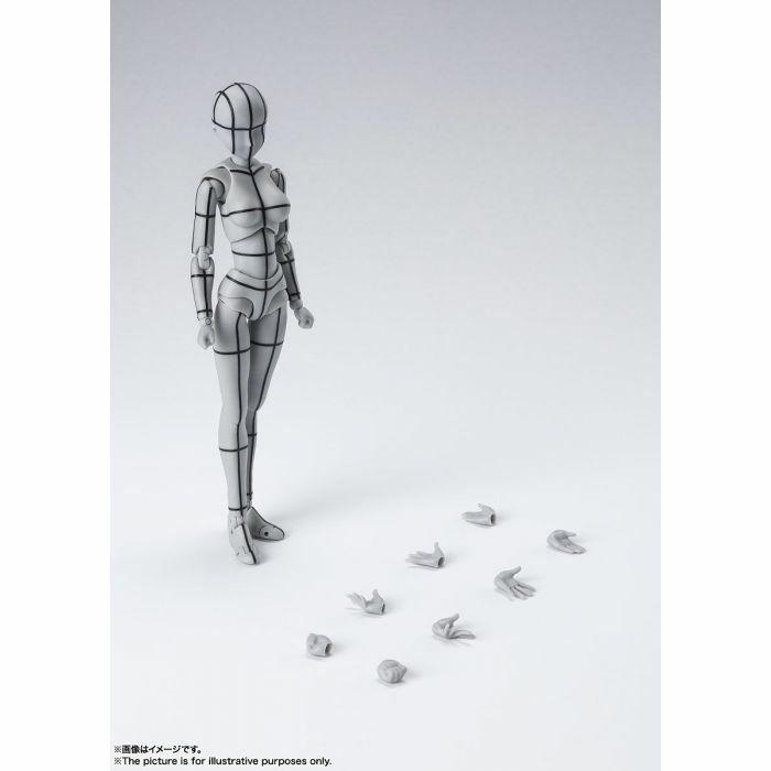 BODY-CHAN - Woman Wireframe Gray Color Ver. S.H. Figuarts Action Figure