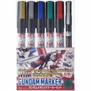MODEL KIT ACCESSORI - Metallic Marker Set 6pcs Renewal