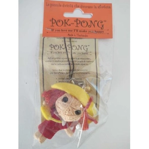 POK-PONG - School Girl Phone Strap Mini Doll