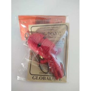 POK-PONG - Big Head Red Phone Strap Mini Doll