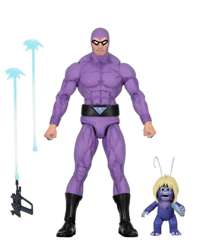 DEFENDERS OF THE EARTH - Series 1 - The Phantom Action Figure - Damaged Box