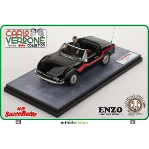 CARLO VERDONE COLLECTION - Enzo on Fiat Dino Spider 1/18 Model