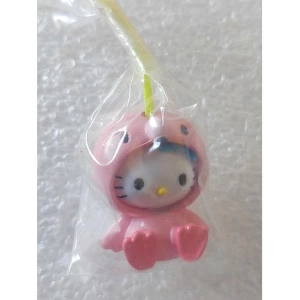 HELLO KITTY - Animals Costume Swing Phone Strap - Flamingo