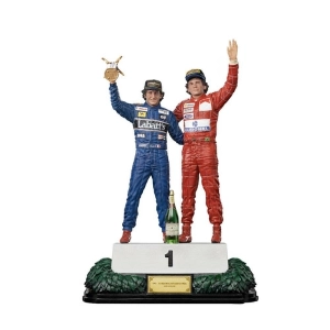 AYRTON SENNA - The Last Podium 1993 - Alain Prost & Ayrton Senna 1/10 Deluxe Art Scale Statue