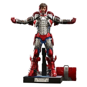 IRON MAN 2 - Tony Stark Mark V Suit Up Ver. Deluxe 1/6 Action Figure 12" MMS600