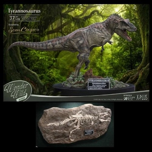 DINOSAUR - The Wonder Wild Series - Tyrannosaurus Rex T-Rex Deluxe Ver. Statue & Fossil Replica