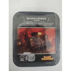 WARHAMMER 40K - Vehicle Damage Chaos Space Marine Razorback Dice Set 65-28