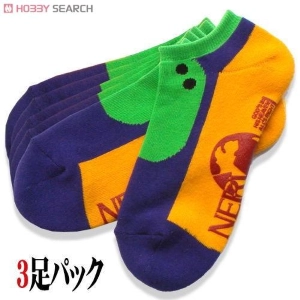 EVANGELION - EVA-01 Socks Pack (3 Pair) Calze