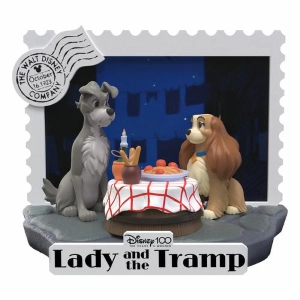 DISNEY - 100th Anniversary D-Stage - Lady And The Tramp Pvc Diorama