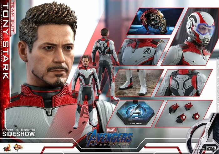 MARVEL - Avengers Endgame - Tony Stark Team Suit 1/6 Action Figure 12" MMS537