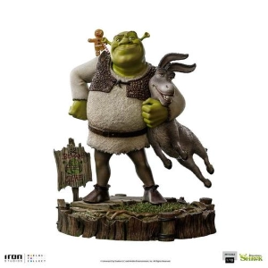 SHREK - Shrek Donkey and The Gingerbread Man 1/10 Deluxe Art Scale Statue