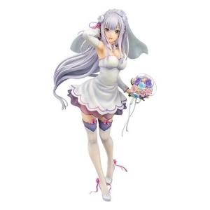 RE:ZERO Starting Life in Another World - Emilia Wedding Ver. 1/7 Pvc Figure