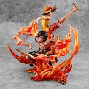ONE PIECE - Luffy & Ace Bond Between Brothers 20th Limited Ver. 1/8 Pvc Figure P.O.P. NEO-Maximum