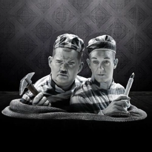 STAN LAUREL & OLIVER HARDY - Stanlio e Ollio - 1/3 Polystone Statue