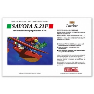 PORCO ROSSO - 1/72 Savoia S.21F Seaplane Post-Repair Late Type Model Kit