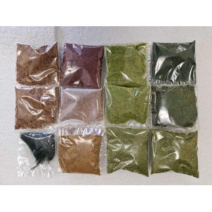 Flocking Powder Terrain Grass for Miniatures Lot of 12 Bags
