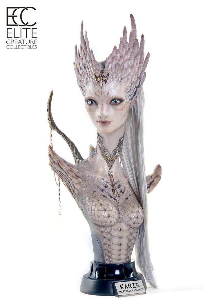 KARIS - Reptilian Hybrid Alien Life-Size 1/1 Bust