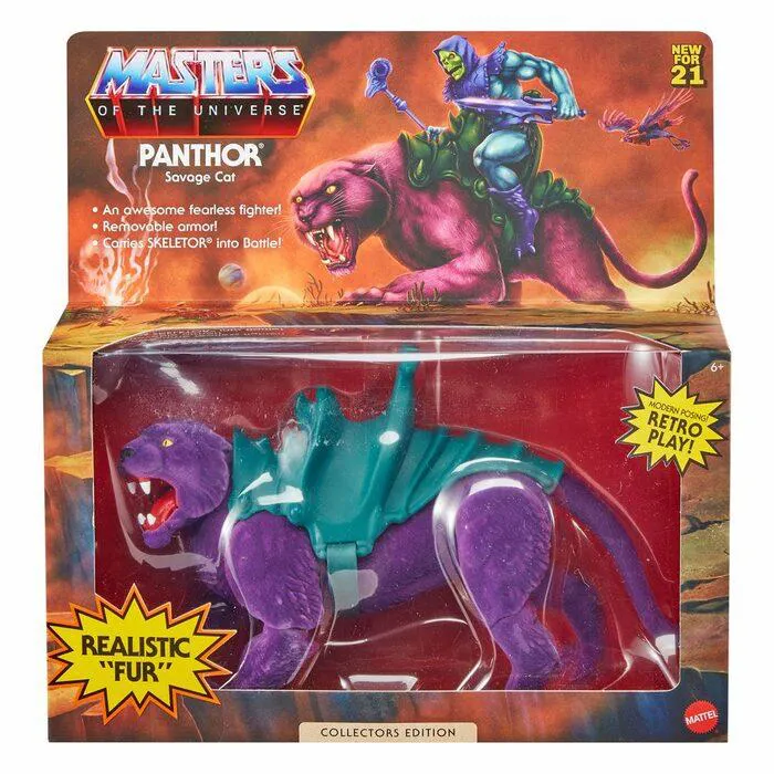 MASTERS OF THE UNIVERSE - Origins - Panthor Flocked Collectors Edition Exclusive Action Figure