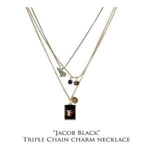 TWILIGHT SAGA - New Moon - Jacob Black Triple Chain Charm Necklace
