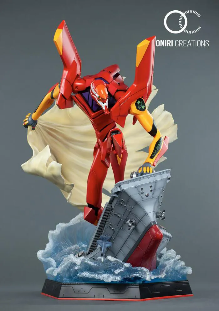 EVANGELION - EVA-02 First Appearance Polystone Statue