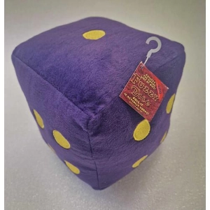 Fuzzy Dice Purple 6 Sided Plush