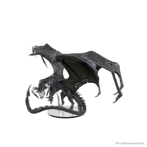 D&D - Icons of the Realms - Adult Black Dragon Prepainted Miniature Figure