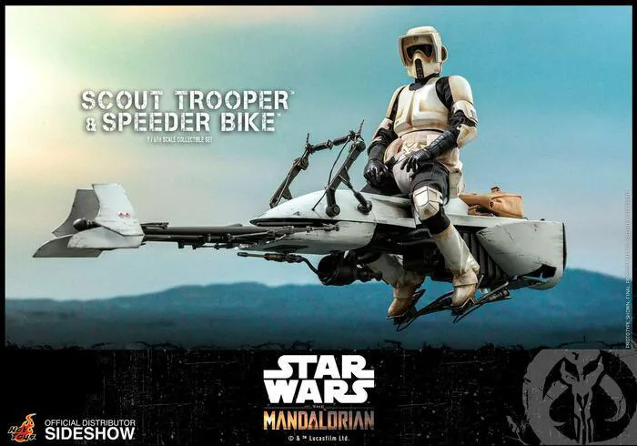 STAR WARS - The Mandalorian - Scout Trooper & Speeder Bike 1/6 Action Figure 12" TMS017