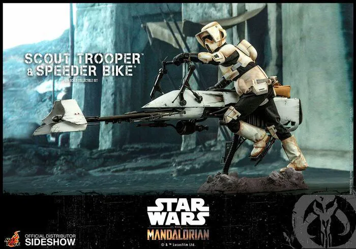 STAR WARS - The Mandalorian - Scout Trooper & Speeder Bike 1/6 Action Figure 12" TMS017