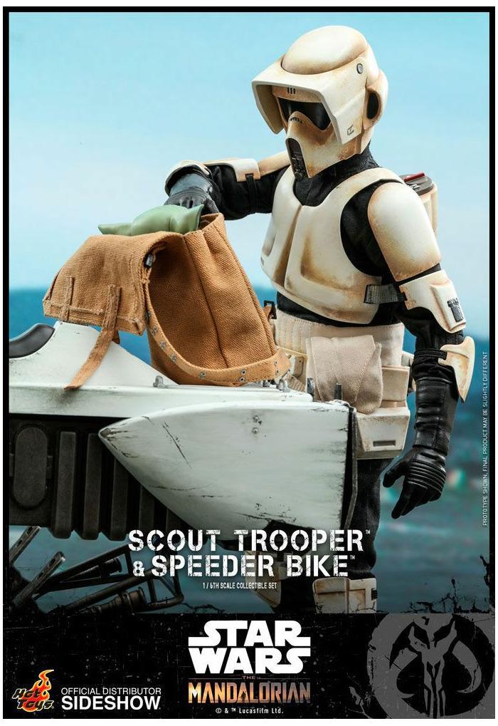STAR WARS - The Mandalorian - Scout Trooper & Speeder Bike 1/6 Action Figure 12" TMS017