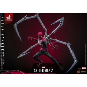 MARVEL - Spider-Man 2 Video Game - Peter Parker Advanced Suit 2.0 Red and Black Suit Style 1/6 Action Figure 12" Exclusive VGM66