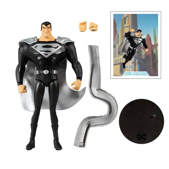 DC COMICS - Multiverse - The Animated Series Superman Black Suit Variant Action Figure