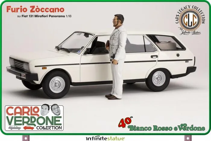 CARLO VERDONE COLLECTION - Furio e Fiat 131 Panorama 1/18 Model