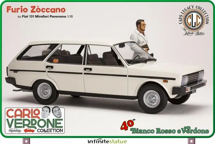 CARLO VERDONE COLLECTION - Furio e Fiat 131 Panorama 1/18 Model