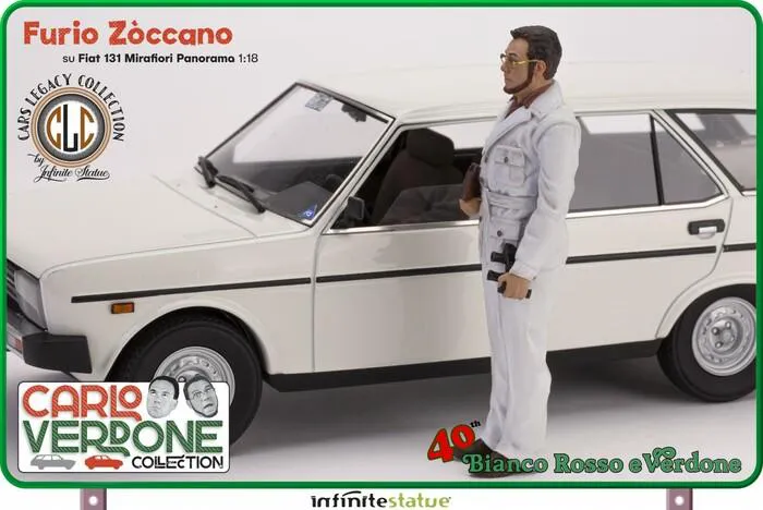 CARLO VERDONE COLLECTION - Furio e Fiat 131 Panorama 1/18 Model