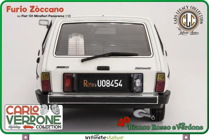 CARLO VERDONE COLLECTION - Furio e Fiat 131 Panorama 1/18 Model