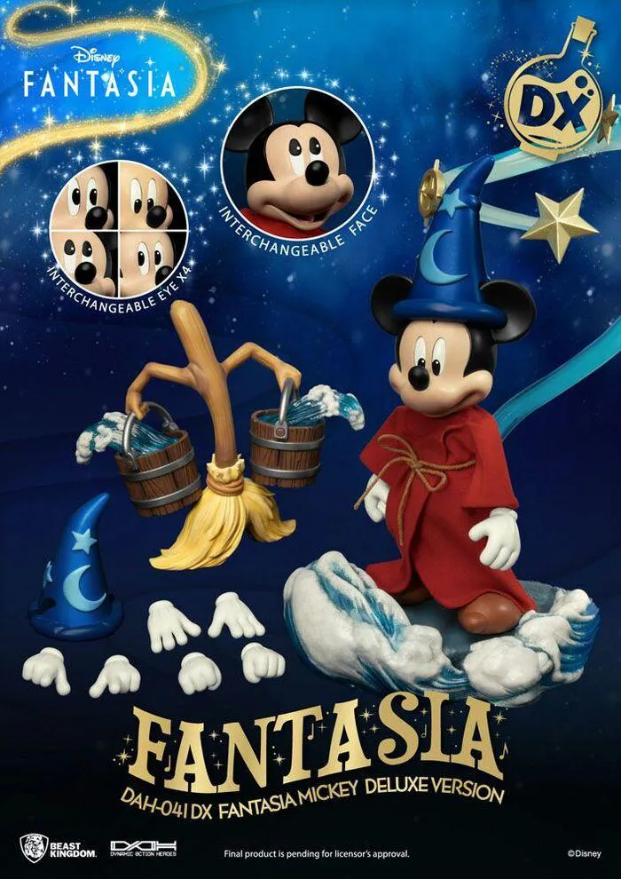 DISNEY - Mickey Fantasia Deluxe Version 1/9 Dynamic 8ction Heroes Action Figure
